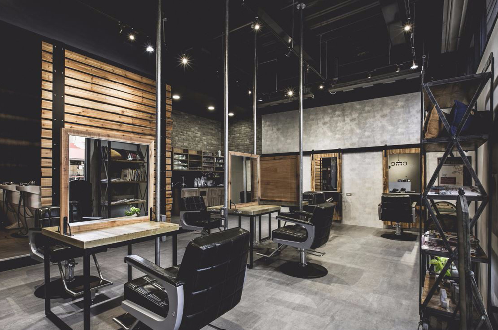 灰色理發(fā)店是什么裝修設計風格?
